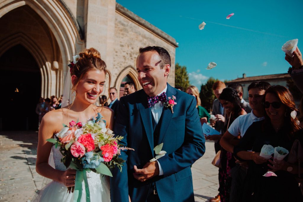 sortie d'église mariage bordeaux